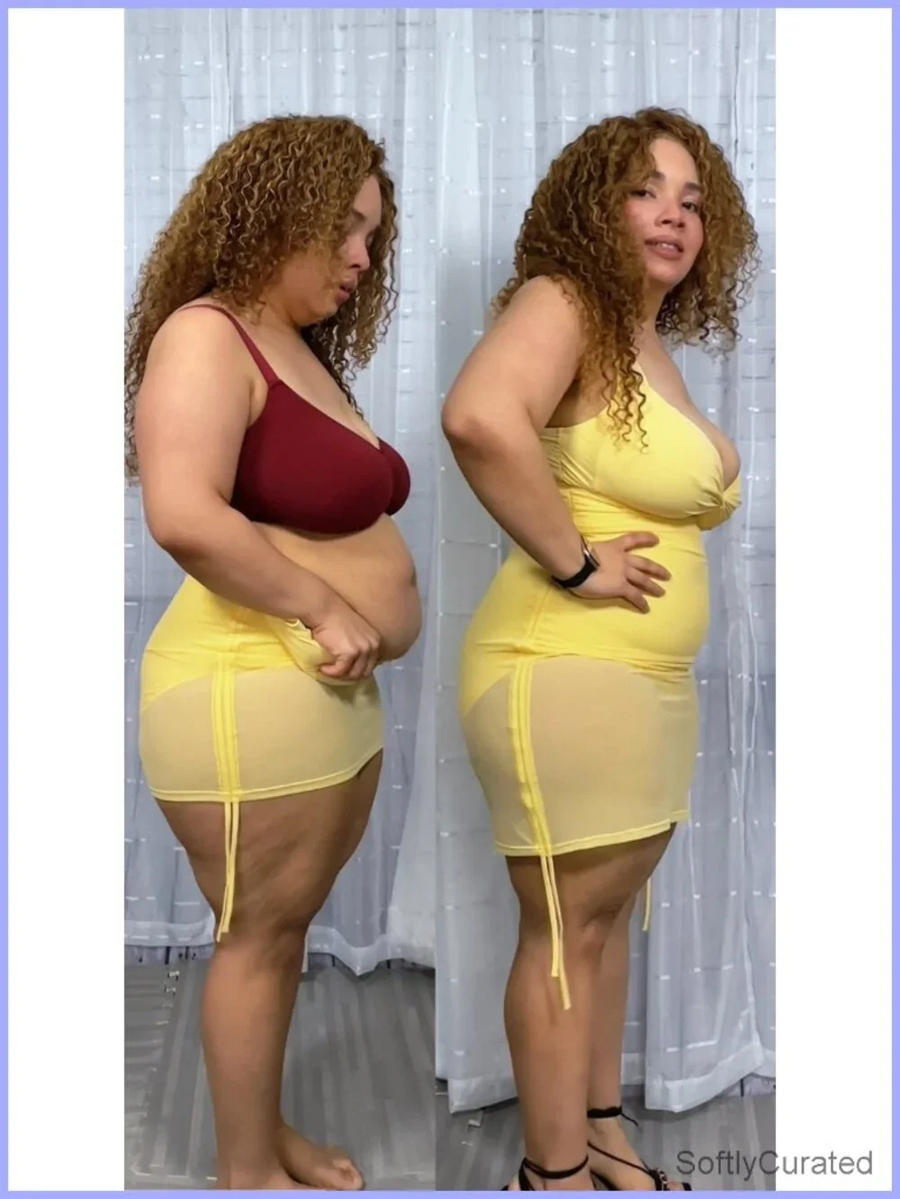 Tummy Control One Piece Swimsuit with Mesh Wrap Skirt Modest Swim Dress